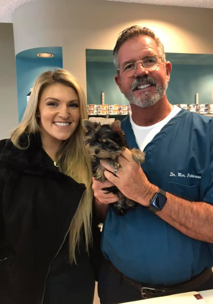 Dr. Patterson with cute puppy